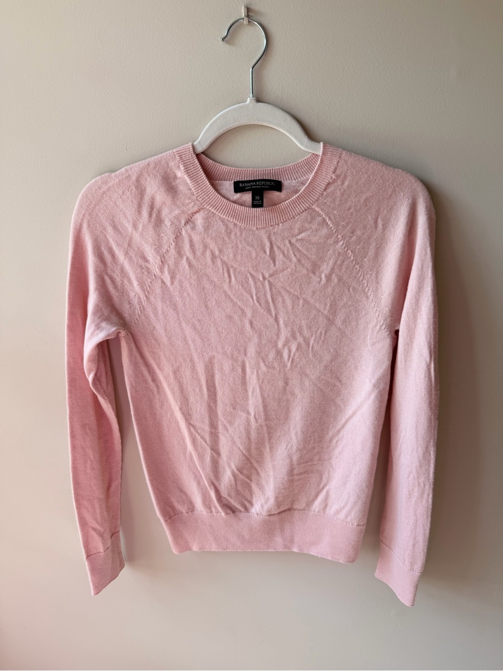 Banana Republic Light Pink Crewneck Sweater